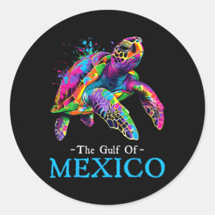 Zee schildpad de Golf van Mexico voor altijd El Go Ronde Sticker