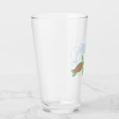 Zee schildpad en dolfijn glas (Rechts)