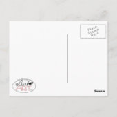 Zee schildpad en lamanaat briefkaart (Achterkant)