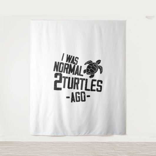 Zee schildpad I was normaal 2 Wandkleed (Voorkant)