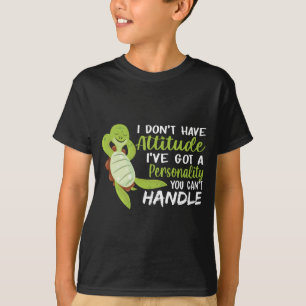 Zee schildpad Ik heb geen standschildpadovers T-shirt