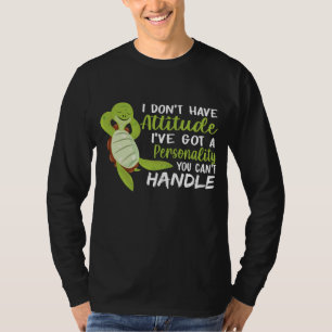 Zee schildpad Ik heb geen standschildpadovers T-shirt