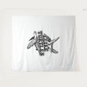 Zee schildpad ik hou van schildpadden wandkleed (Voorkant (horizontaal))