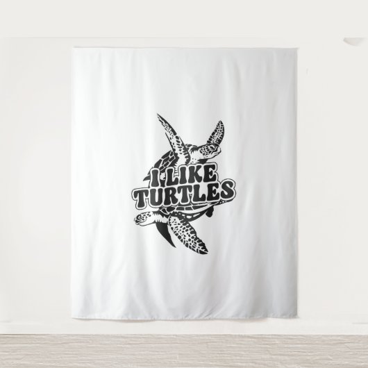 Zee schildpad ik hou van schildpadden wandkleed (Voorkant)
