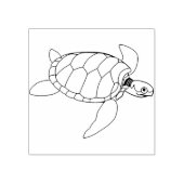 zee schildpad illustratie art stempel (Afrduk)