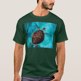 Zee schildpad in de Blauwe Oceaan T-shirt