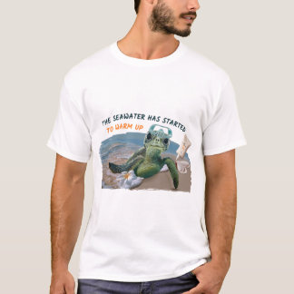 Zee schildpad in de zomer t-shirt