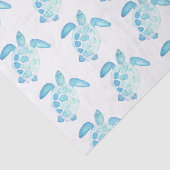 Zee Schildpad in pastel Tissuepapier (Detail)