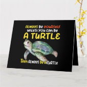 Zee schildpad kaart (Gele Bloem)