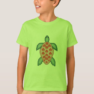 Zee schildpad kruisje t-shirt