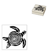 zee schildpad, kunstzegel 	rubberstempel (Gestempeld)