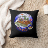 Zee schildpad kussen (Deken)