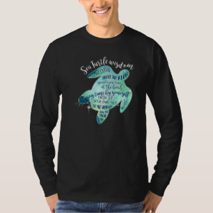 Zee Schildpad langzamer door het idee van de schil T-shirt