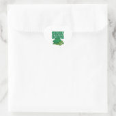Zee schildpad langzamer hart sticker (Tas)