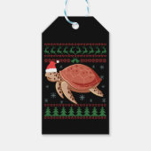 Zee schildpad lomp's met lomp cadeaulabel (Voorkant)