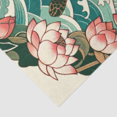 Zee Schildpad Lotus Zeeen Schildpadden Tissuepapier (Detail)