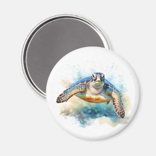 zee schildpad magneet (Voorkant / Achterkant)