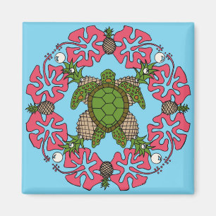 Zee schildpad Mandala - Magnet Magneet