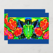 Zee schildpad mok drankenpitcher briefkaart (Voorkant / Achterkant)