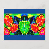 Zee schildpad mok drankenpitcher briefkaart (Voorkant)