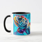 Zee Schildpad Monogram Koffie Mok (Links)