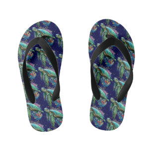 Zee schildpad onderwater waterverf Stijl Kinder Teenslippers