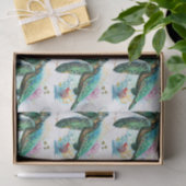 Zee schildpad onderwater waterverf Stijl Tissuepapier (Geschenk)