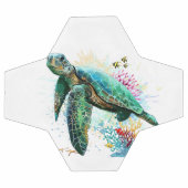 Zee schildpad onderwater waterverf Stijl Voetbal (Enkel)