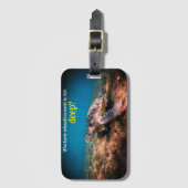 Zee schildpad ontspannen onder water bagagelabel (Voorkant (verticaal))
