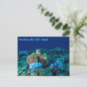 Zee schildpad op Great Barrier Reef Briefkaart (Staand voorkant)
