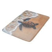 Zee schildpad op het strand badmat (Gekanteld)