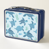 Zee Schildpad patroon Rugzak (Achterkant)