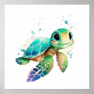 Zee schildpad poster