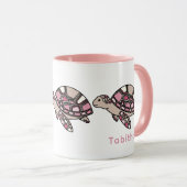 Zee Schildpad roze Mok (Voorkant rechts)