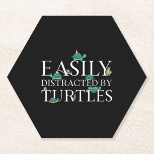 Zee schildpad schildpad gemakkelijk kartonnen onderzetters