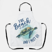 zee schildpad schort (Voorkant)