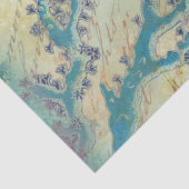 Zee schildpad Seashells ontkoppelen Tissuepapier (Detail)