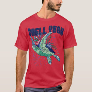 Zee Schildpad Shell Ja Ocean Marine Life T-shirt