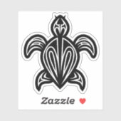 Zee schildpad silhouet sticker (Vel)