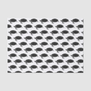  Zee schildpad Silhouette Draak Black Tissuepapier