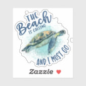 zee schildpad sticker (Vel)