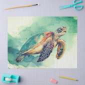 Zee Schildpad Tissue Papier (Craft)