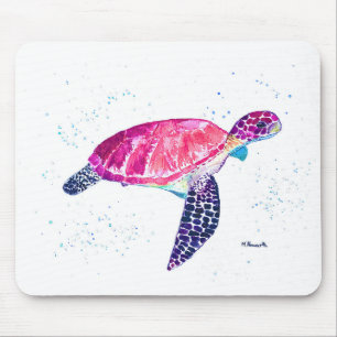 Zee schildpad waterverf tortoise tropisch strand muismat