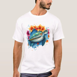 Zee Schildpad Zomer Sublimatie Tropische Oceaan On T-shirt