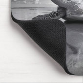 Zee Schildpad Zwart-wit kunst Muismat (Hoek)