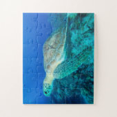 Zee schildpad zwemmen Kleine puzzel (Verticaal)