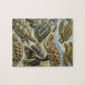  Zee schildpadden en schildpadden van Ernst Haecke Legpuzzel (Horizontaal)