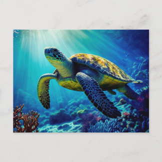 Zee Schildpadden Mariene Naturen Briefkaart