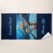 Zee-schildpadden (marinekust) strandlaken (Voorkant)