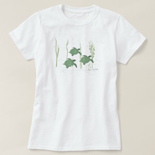 Zee schildpadden T-shirt voor dames (Design voorkant)
